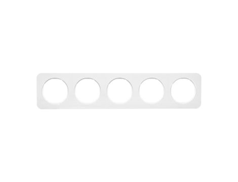 Berker R.1 Ramka pięciokrotna IP20 biała 10152189