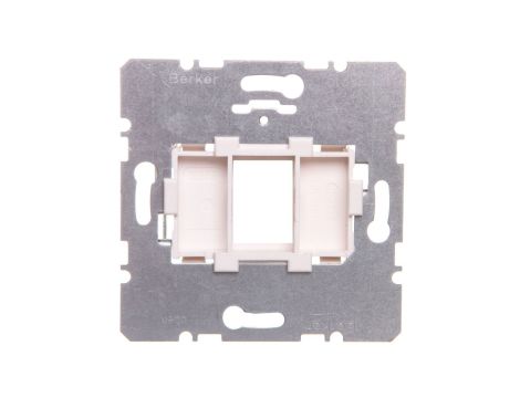 Berker R.1/R.3 Płytka nośna pojedyncza z białym elementem mocującym mechanizm 454002