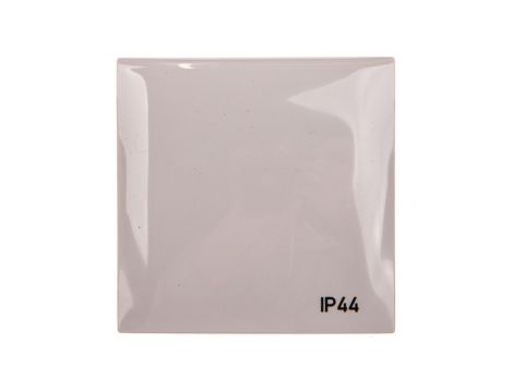Integro Flow Ramka pojedyncza z pokrywą z nadrukiem IP44 szara 918282597