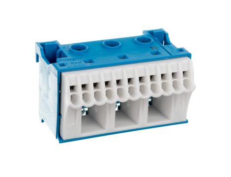 Blok samozacisków 63A QC niebieski 14 przyłączy 33x60x34mm KN14N