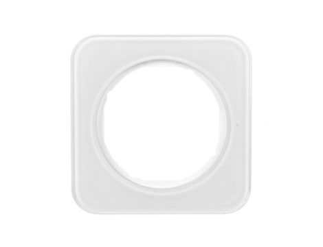 Berker R.1 Ramka pojedyncza szklana biała 10112109