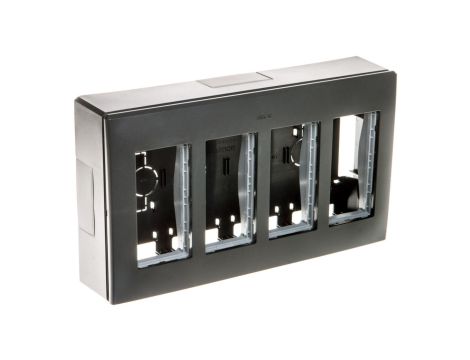 Simon Connect Obudowa natynkowa S500 4-modułowa 8x K45 kompletna szary grafit 51000004-038