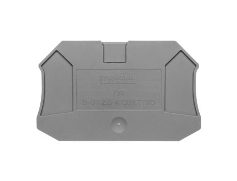 Ściana końcowa 2,2x65,4x47,5mm szara D-UT 2,5/4-QUATTRO 3047170