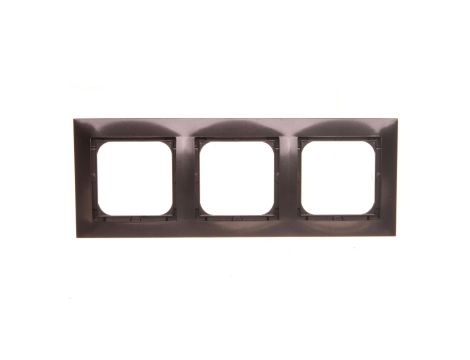 IMPRESJA Ramka potrójna antracyt R-3Y/50