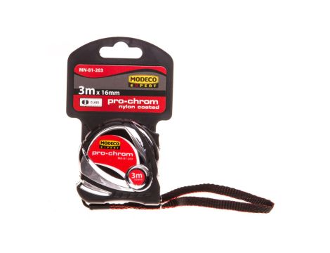 MIARA ZWIJANA 3m/16mm PRO-CHROM I CLASS MN-81-203