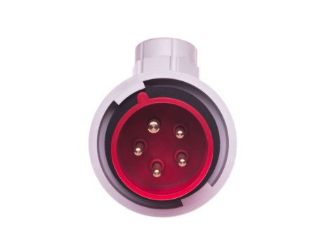 Wtyczka przenośna kątowa 16A 5P 400V czerwona IP67 TWIST 80152-6