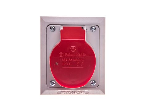 Gniazdo izolacyjne skośne p/t 16A 400V 4P IP44 2627-420