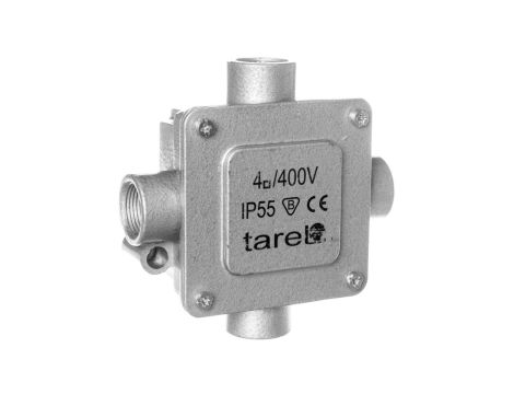 Puszka odgałęźna metalowa 5-torowa 4mm2 4 wejścia IP55 013