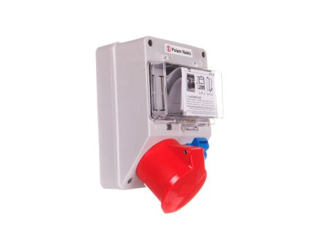 Zestaw zasilający 32A/400V 5P + 10/16A 250V + płytka odgałęźna 5x6mm2 6265-130