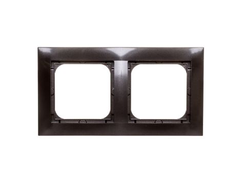 IMPRESJA Ramka podwójna antracyt R-2Y/50