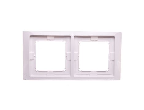 Simon Basic Neos Ramka podwójna IP44 z kompletem uszczelek biała BMRC2B/11