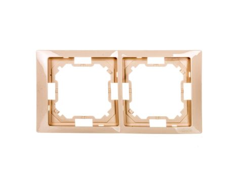 Simon Basic Neos Ramka podwójna beżowy BMRC2/12