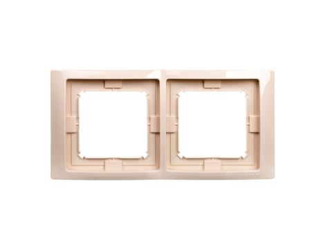 Simon Basic Neos Ramka podwójna IP44 beżowy BMRC2B/12