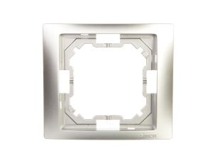 Simon Basic Neos Ramka pojedyncza srebrny matowy BMRC1/43