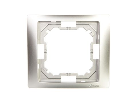 Simon Basic Neos Ramka pojedyncza srebrny matowy BMRC1/43