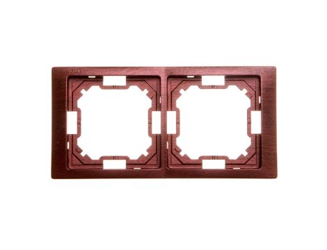 Simon Basic Neos Ramka podwójna mahoniowy BMRC2/050