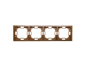 Simon Basic Neos Ramka poczwórna dębowy BMRC4/051