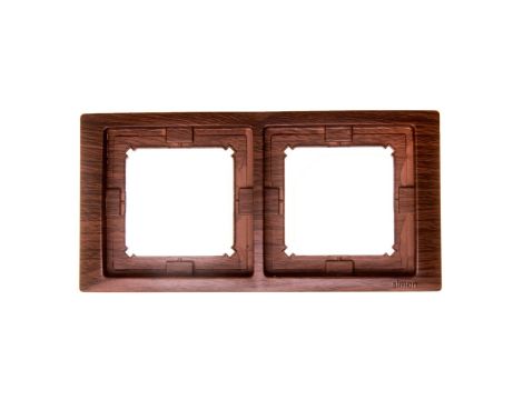 Simon Basic Neos Ramka podwójna IP44 dębowy BMRC2B/051