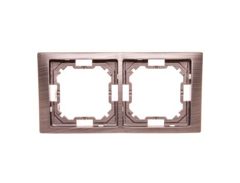 Simon Basic Neos Ramka podwójna tytanowy BMRC2/052