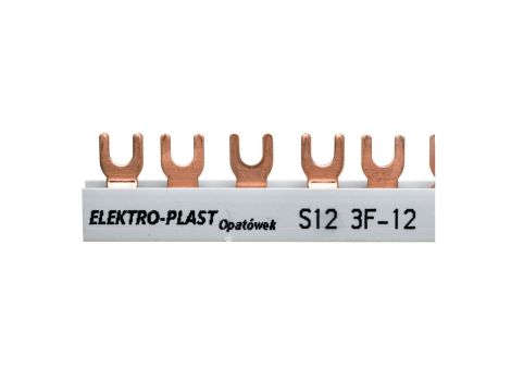 Szyna łączeniowa 3P 63A 12mm2 widełkowa (12mod.) 3F S12 3F-10 45.322