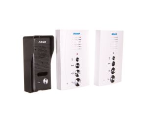 Zestaw domofonowy jednorodzinny z interkomem, bezsłuchawkowy, biały, ELUVIO INTERCOM OR-DOM-RE-920/W