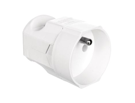 Gniazdo przenośne 10A 2P+Z 250V białe GN-170