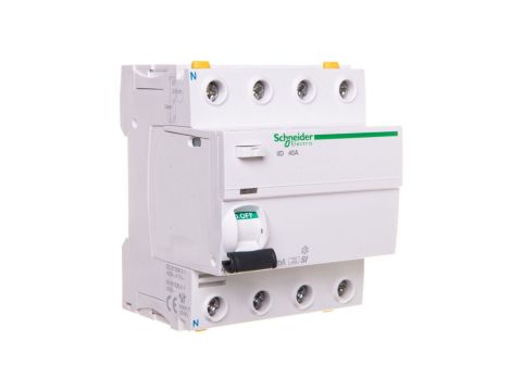 Wyłącznik różnicowoprądowy 4P 40A 0,1A typ SI A9Z32440