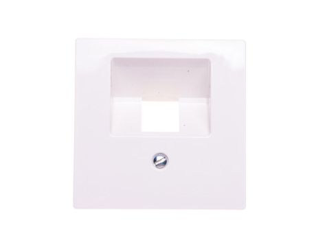 Merten System M Płytka centralna gniazda pojedyncza RJ45 kat.5e biel polarna MTN296219