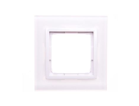 Simon 54 Nature Ramka pojedyncza szkło BIAŁA PERŁA DRN1/70