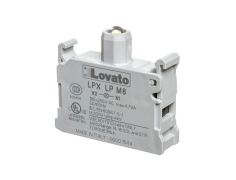 Lampka sygnalizacyjna LED biała 185-265V AC LPXLPM8