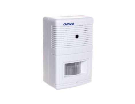 Czujnik ruchu z sygnalizacją i z alarmem 5m biały OR-MA-701