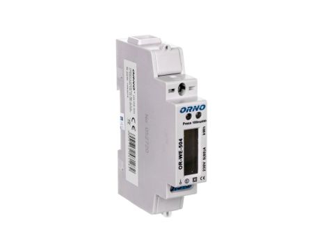 Wskaźnik zużycia energii elektrycznej 1-fazowy 80A 230V port RS-485 z wyświetlaczem LCD OR-WE-504