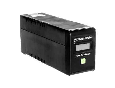 UPS POWER WALKER LINE-INTERACTIVE 600VA 2x PL 230V, czysta sinusoida, RJ11/45 IN/OUT, USB, LCD VI 600 SW/FR