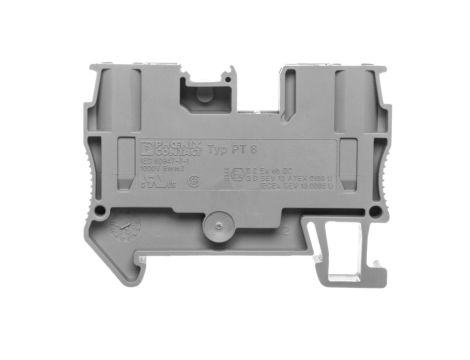 Listwa zaciskowa przepustowa 2-przewodowa 0,5-10mm2 szara PT 6 3211813