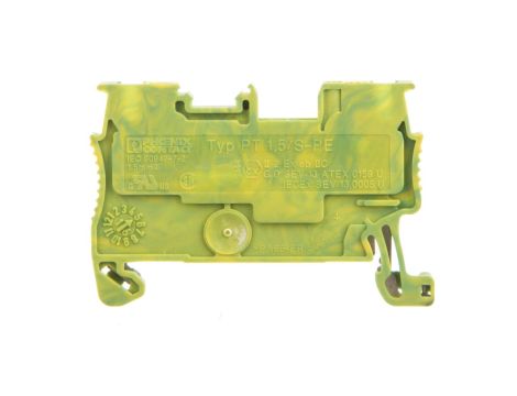 Złączka szynowa ochronna 2-przewodowa 0,14-1,5mm2 zielono-żółta PT 1,5/S-PE 3208139