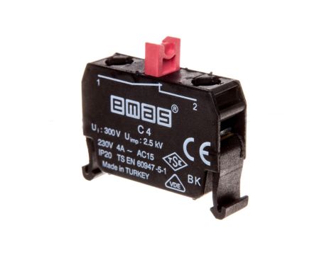 Element łączeniowy 1NC do przycisków B w kasetach, T0-C4BK