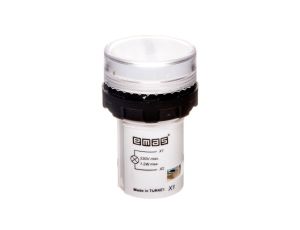 Lampka sygnalizacyjna MB z LED, monoblok, 230V AC, płaski klosz, biała T0-MBSD220B