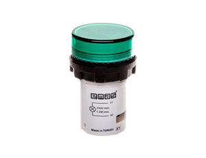 Lampka sygnalizacyjna MB z LED, monoblok, 230V AC, płaski klosz, zielona T0-MBSD220Y