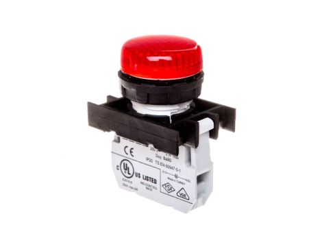 Lampka sygnalizacyjna B z oprawką Ba9S, czerwona, T0-B030XK