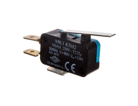 Wyłącznik krańcowy miniaturowy, 1CO, dźwignia średnia, T0-MK1KIM2