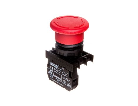 Przycisk dłoniowy bezpieczeństwa, 1NC, grzybek 40 mm, czerwony T0-B200E