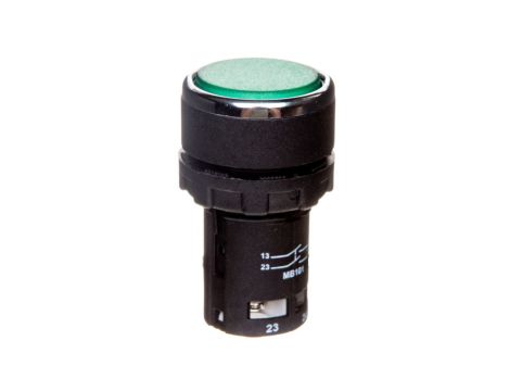 Przycisk sterowniczy monoblok, kryty, niestabilny, 2NO, zielony T0-MB101DY