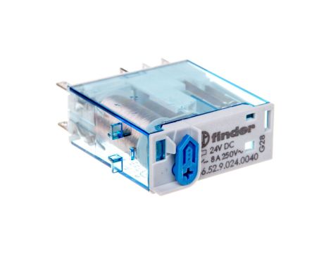 Przekaźnik miniaturowy 2P 8A 24V DC AgNi 46.52.9.024.0040