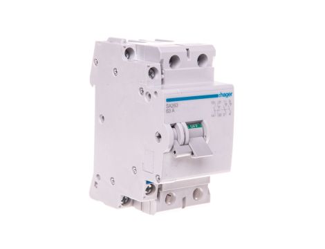 Rozłącznik modułowy 63A 2P (możliwy wyzwalacz) SA263