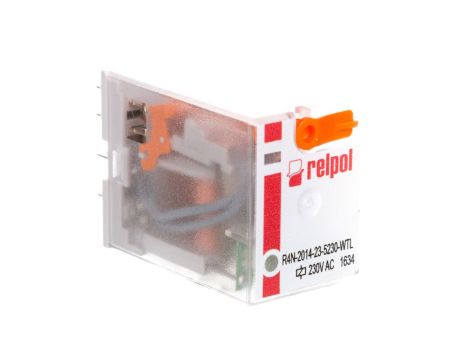 Przekaźnik przemysłowy 4P 230V AC IP40 AgNi R4N-2014-23-5230-WTL 860414