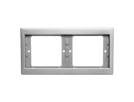 Berker K.5 Ramka podwójna pozioma stal szlachetna nierdzewna 13637004
