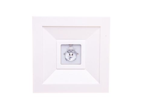 Oprawa awaryjna LED 1W 3h LOVATO N ECO LED 1W (opt. otwarta) jednozadaniowa biała LVNO/1W/E/3/SE/X/WH