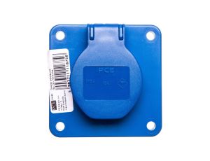 Gniazdo tablicowe 10/16A 2P+Z 230V niebieskie IP44 104-8b