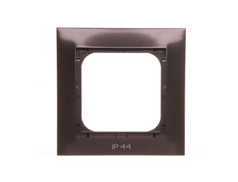 IMPRESJA Ramka pojedyncza do łączników IP44 antracyt RH-1Y/50