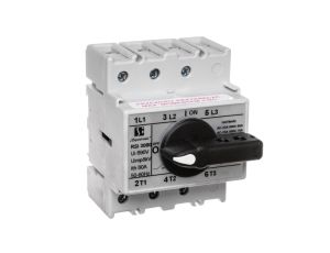 Rozłącznik izolacyjny 3P 80A z pokrętłem na rozłączniku czarnym RSI-3080W02
